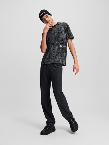 KARL LAGERFELD JEANS Shirt 'Cracked' in Schwarz