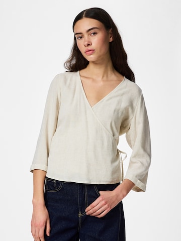 PIECES - Blusa 'PCPIA' en beige: frente