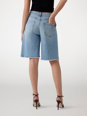 GUESS Wide Leg Shorts in Blau