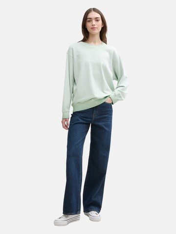 TOM TAILOR DENIM Sweatshirt in Green