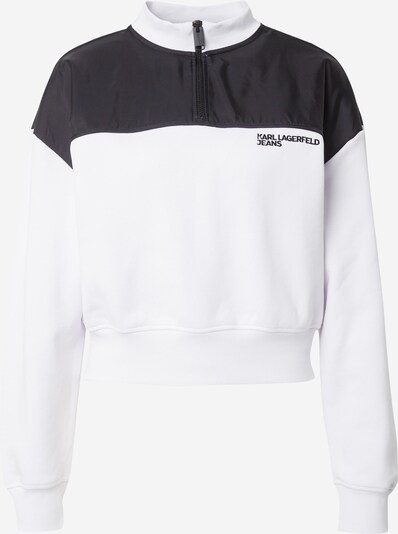 KARL LAGERFELD JEANS Sweater majica u crna / bijela, Pregled proizvoda