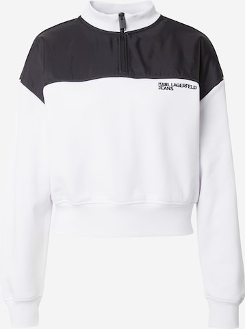 KARL LAGERFELD JEANS - Sudadera en blanco: frente