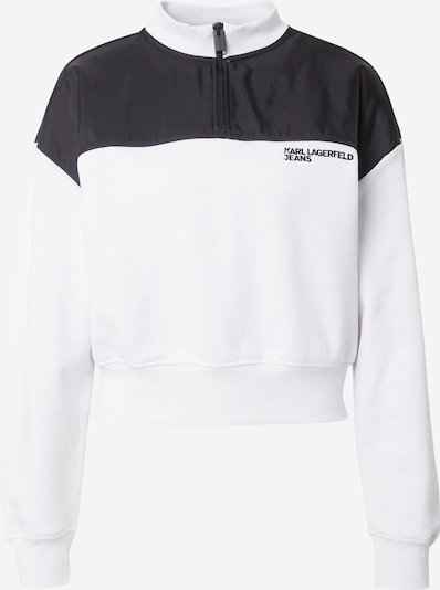 KARL LAGERFELD JEANS Sweat-shirt en noir / blanc, Vue avec produit