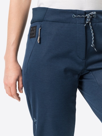 VAUDE Slim fit Workout Pants 'Tremalzo' in Blue