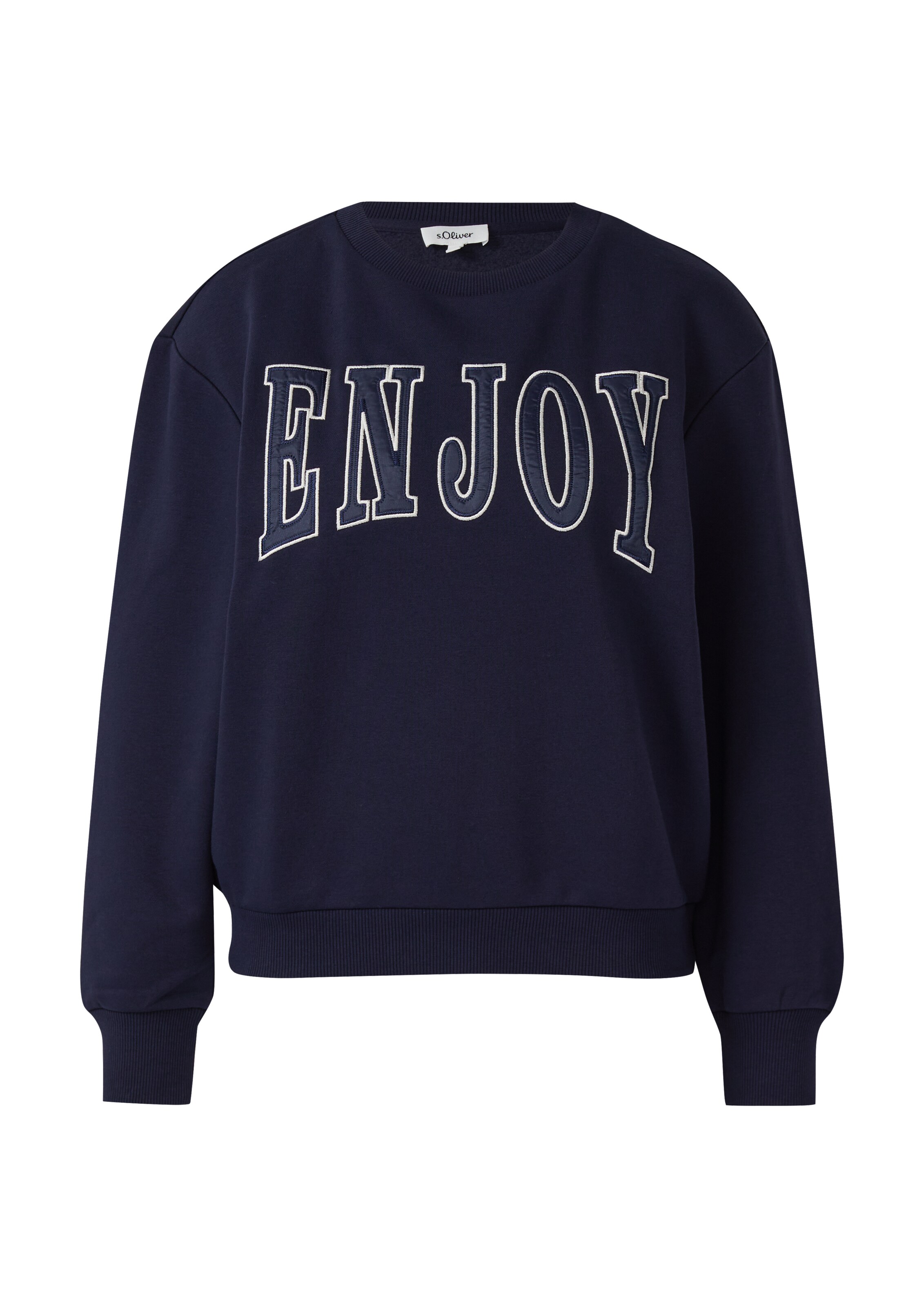 Sweat-shirt s.Oliver en bleu : devant