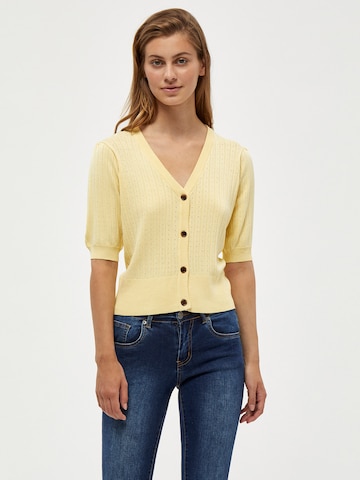 DESIRES Knit Cardigan 'Geisha' in Yellow: front