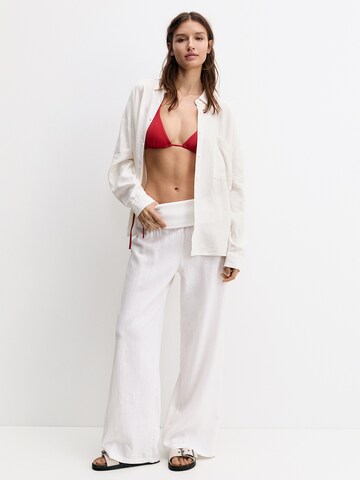 Chemisier Pull&Bear en blanc