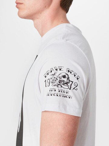 T-Shirt 'VIGGOX' BRAVE SOUL en blanc
