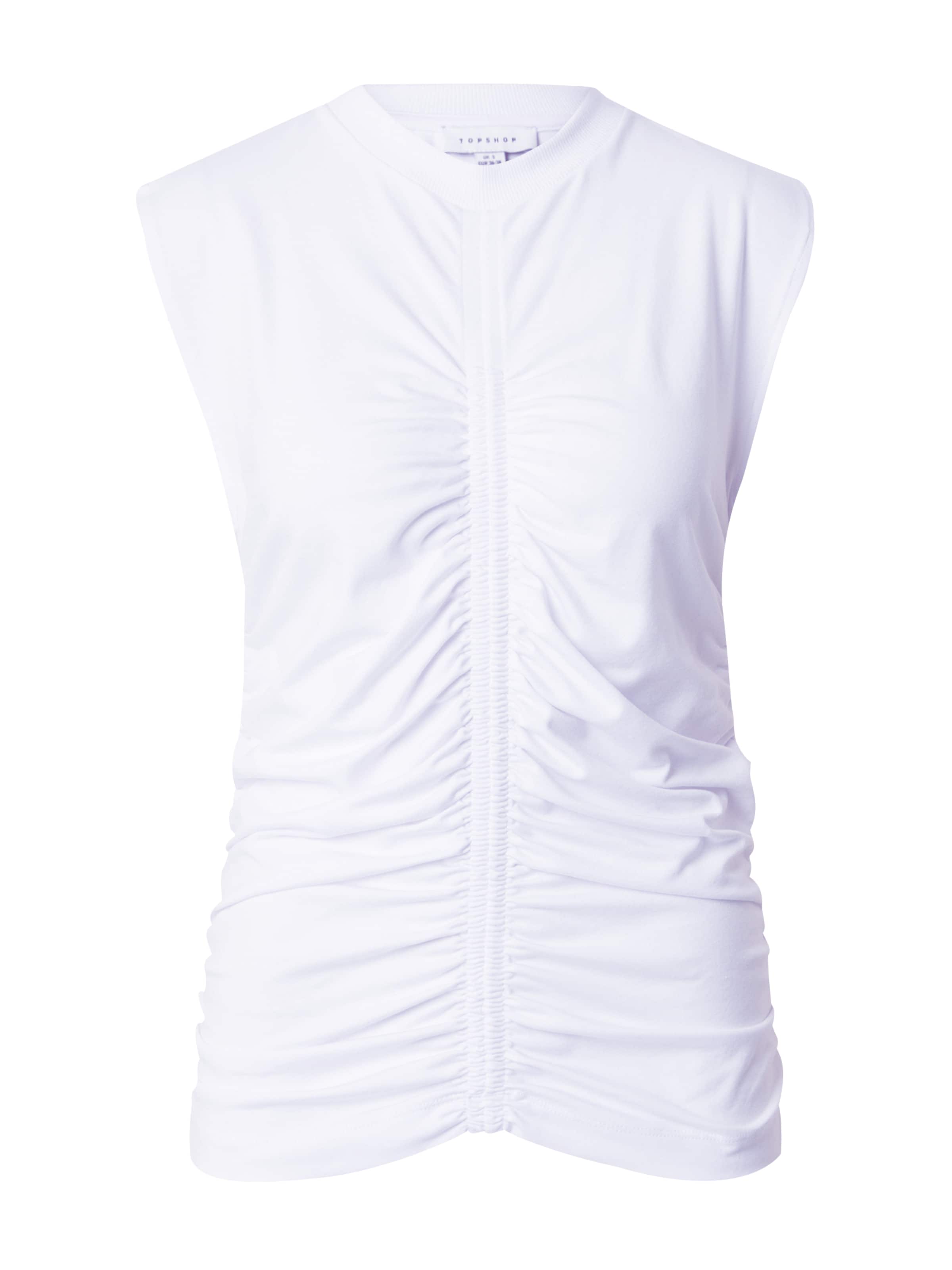 Top di TOPSHOP in bianco: frontale