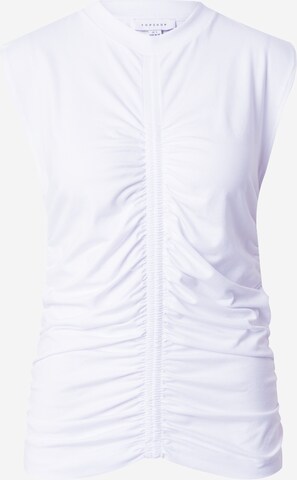 TOPSHOP Top in White: front