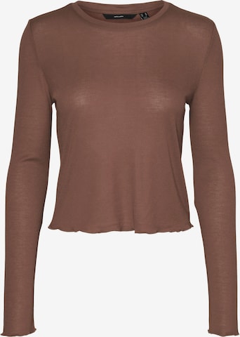 VERO MODA - Top 'ELLA' em castanho: frente