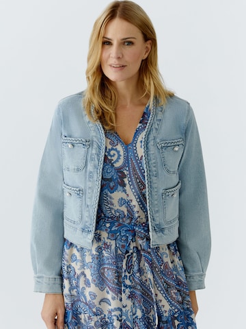 OUI Between-Season Jacket in Blue: front