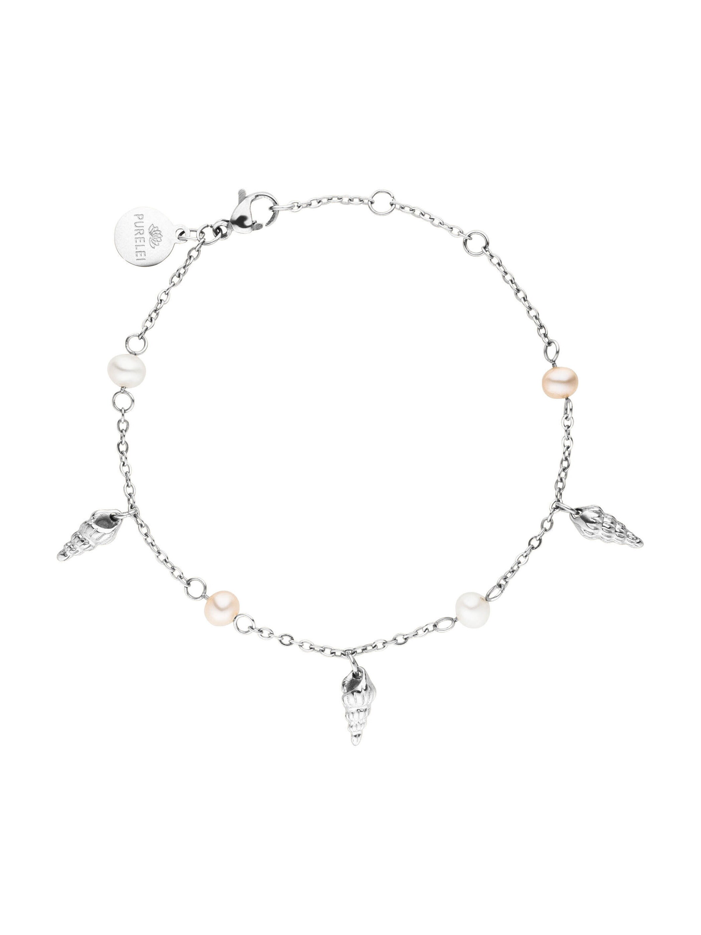 PURELEI - Pulsera 'Akala' en plata: frente