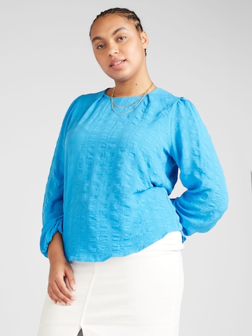 Vero Moda Curve Shirt 'GINNY' in Blauw: voorkant