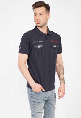 TOP GUN Shirt '20213003 ' in Blauw: voorkant