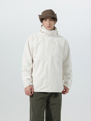 YOUTHUP Funktionsjacke 'Verbindung'‌‌‌ in Weiß: Vorderseite