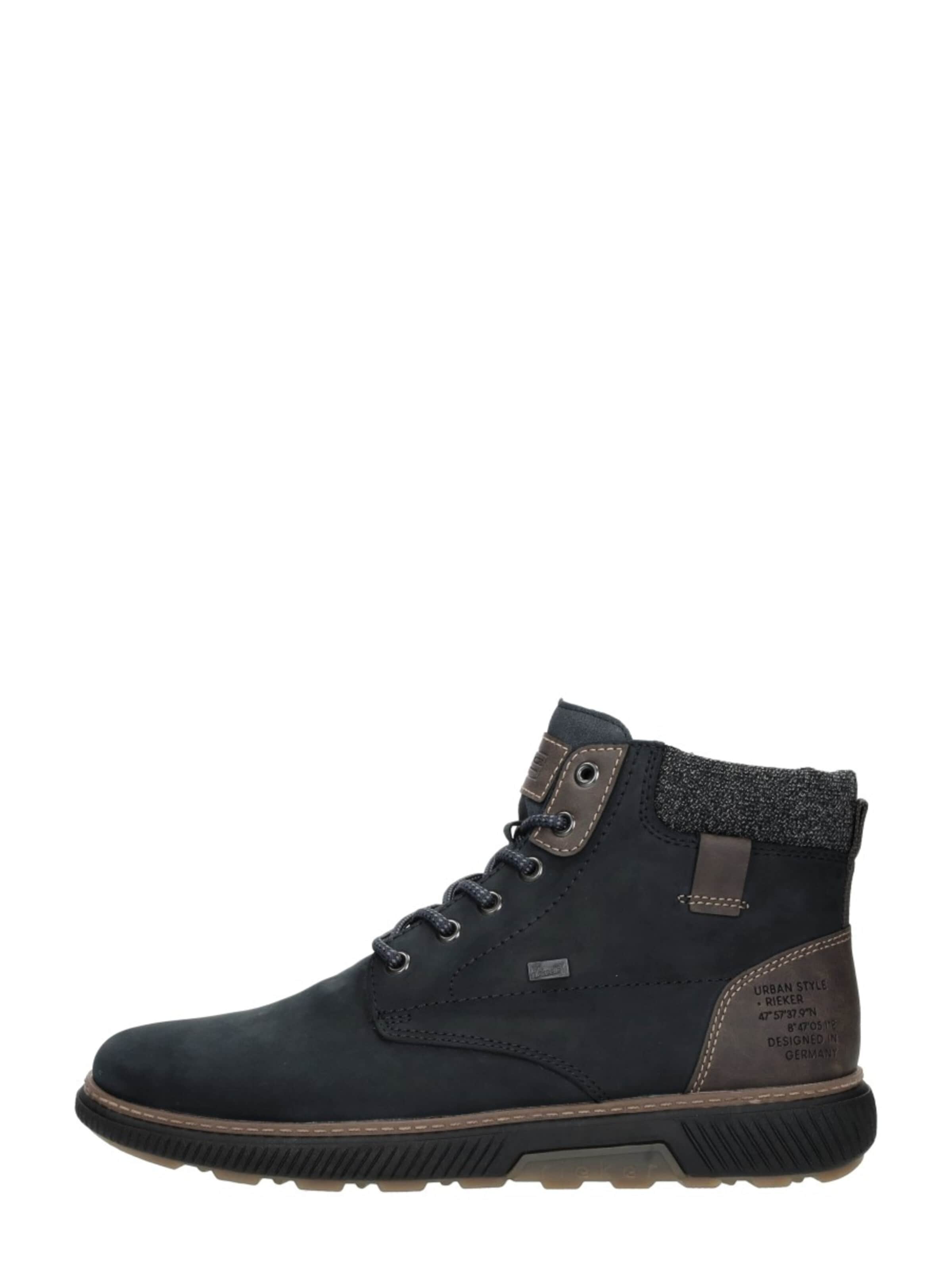 Bottes à lacets 'Veterschoenen Hoog' Rieker en bleu : devant