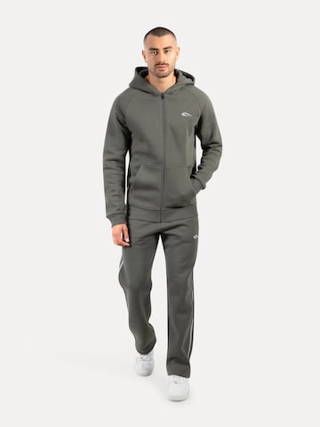 Smilodox Zip Hoodie ' Yasin ' in Grau