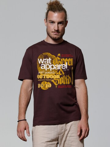 T-Shirt Watapparel en rouge : devant