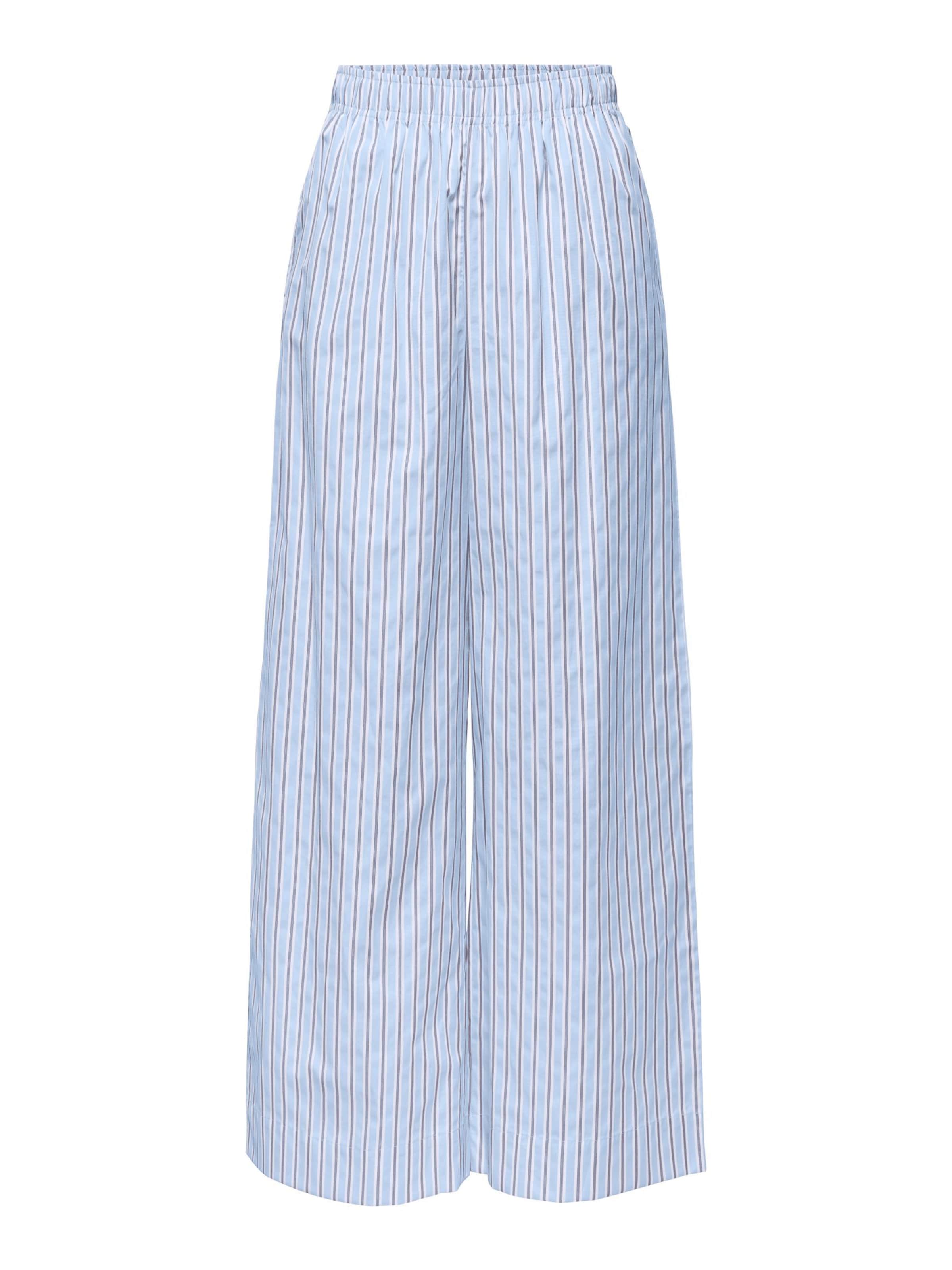 ONLY Pantalon 'ONLLoris' en bleu clair / gris / blanc, Vue avec produit