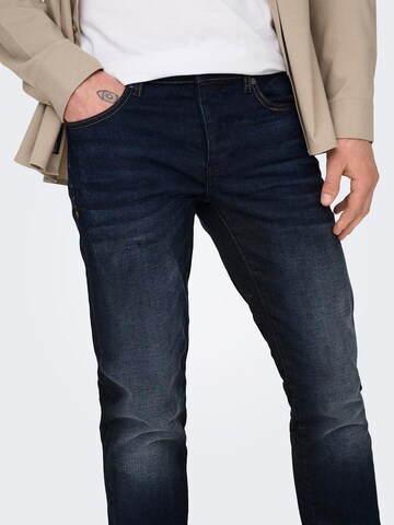 Coupe slim Jean 'ONSLOOM' Only & Sons en bleu