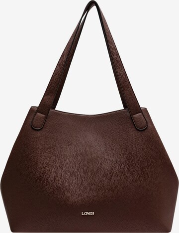 L.CREDI Shopper 'Nilo' in Brown: front