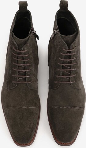 Kazar Lace-Up Boots in Brown