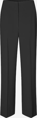 SECOND FEMALE Wide Leg Hose 'Fique' in Schwarz: Vorderseite