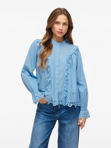 VILA Blouse in Blauw: voorkant