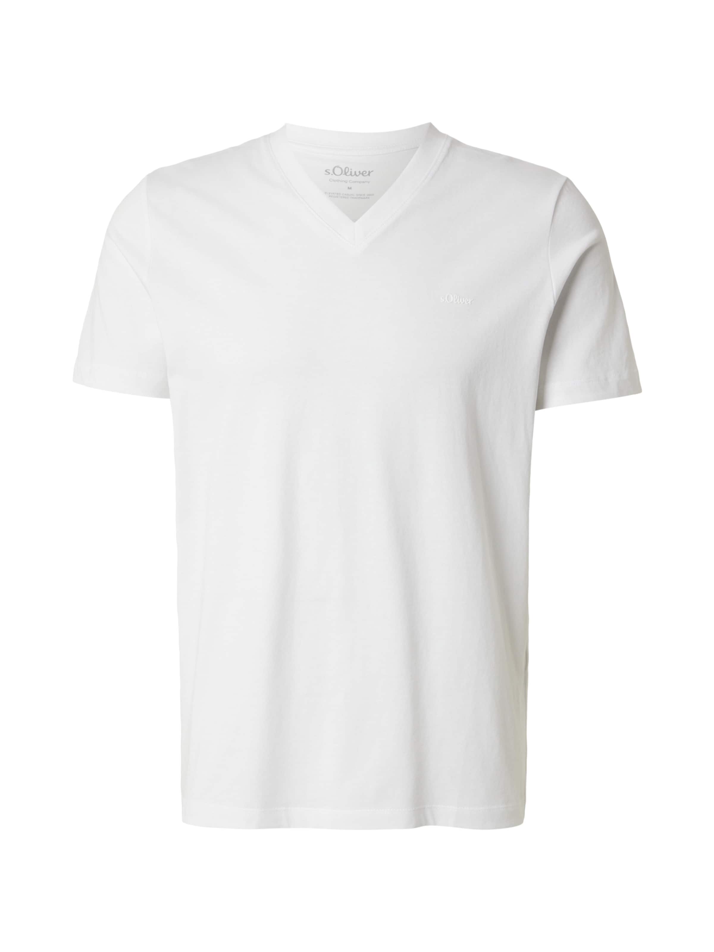 T-Shirt s.Oliver en blanc : devant