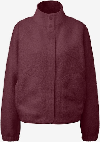 Veste en polaire QS en rouge : devant