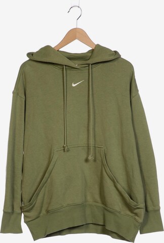 NIKE Sweatshirt & Zip-Up Hoodie in M in Green: front