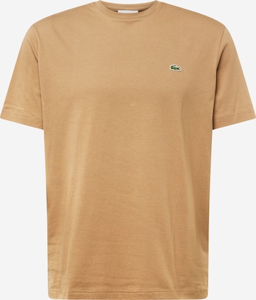 T-Shirt LACOSTE en beige : devant