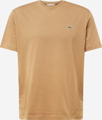 Maglietta di LACOSTE in beige: frontale