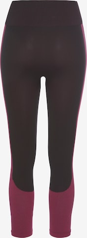 LASCANA ACTIVE - Skinny Calças de desporto em roxo