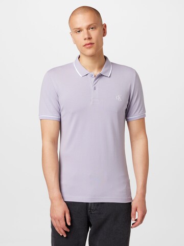 Calvin Klein Jeans - Camiseta en lila: frente