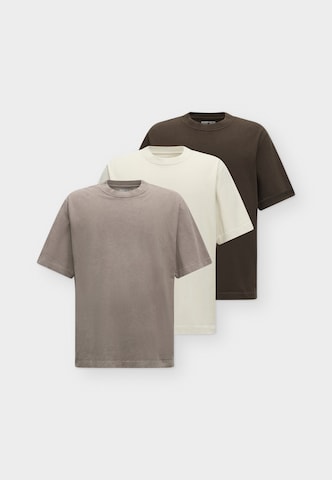 Tricou de la Abercrombie & Fitch pe bej: față