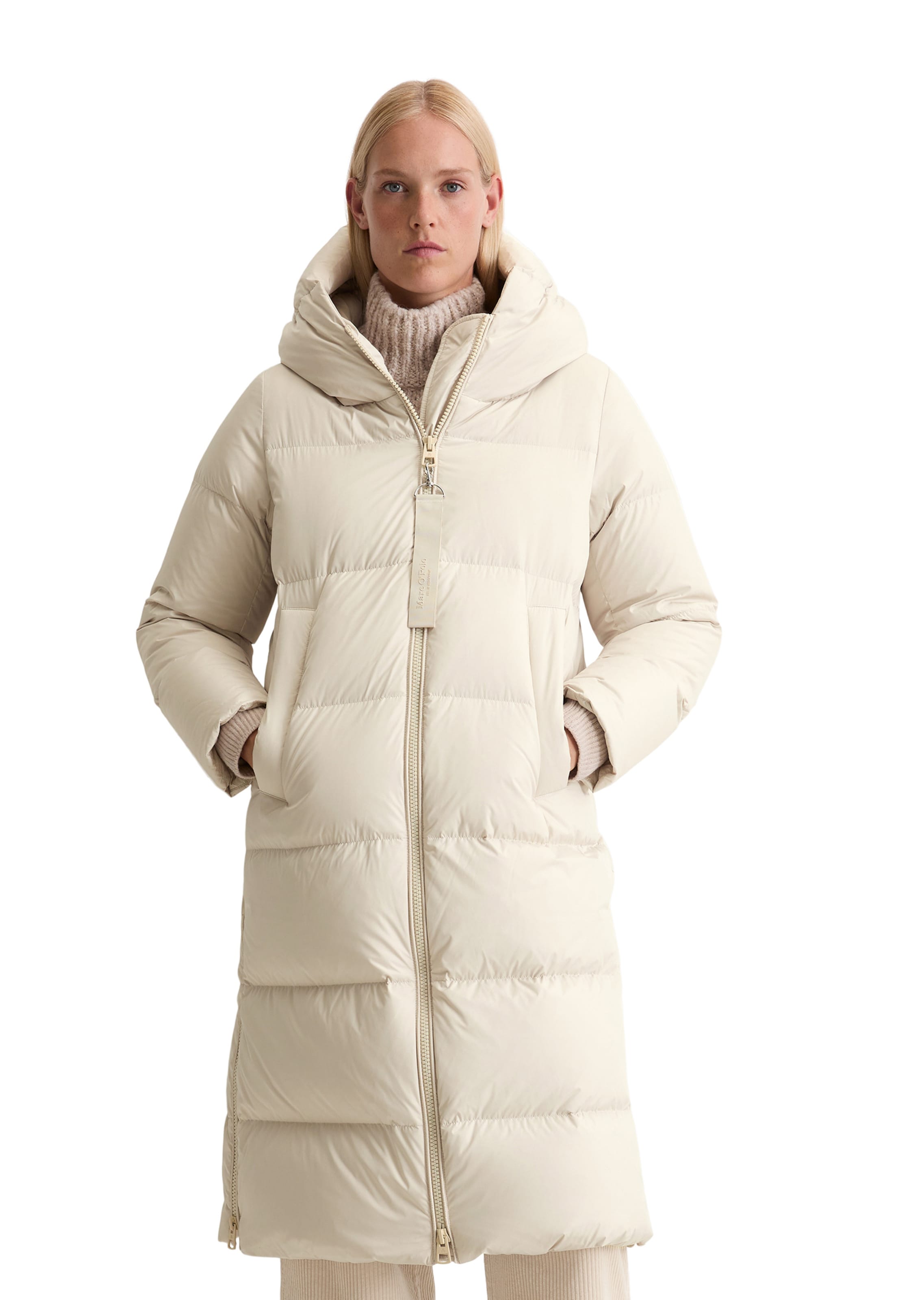 Marc O'Polo Winter Coat in Beige: front