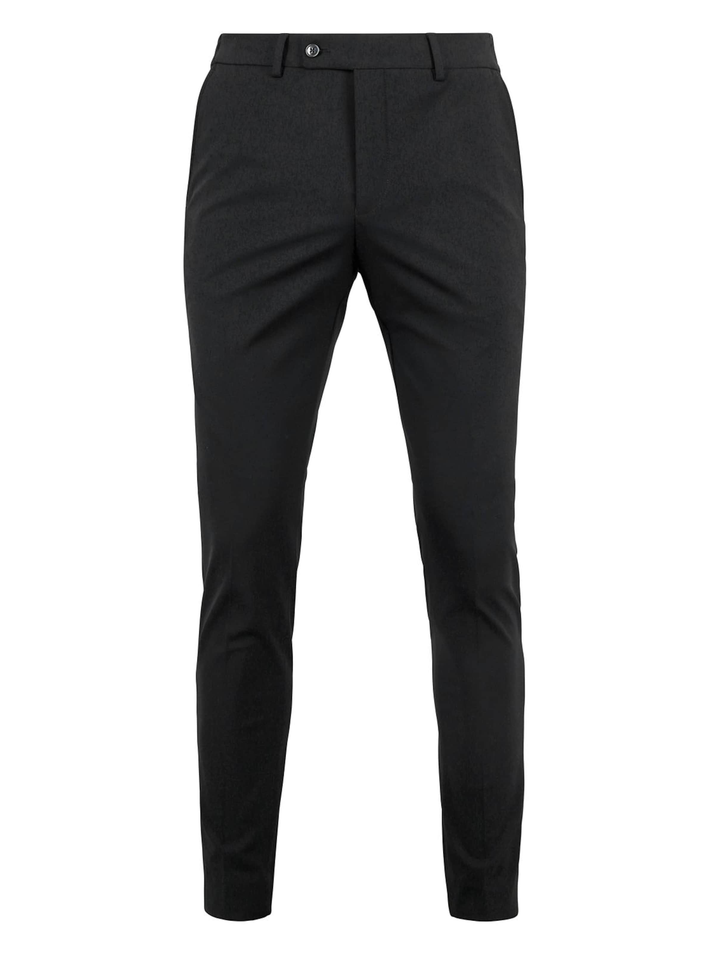 Suitable Pantalon à plis en 72-74/Regular en noir, Vue avec produit