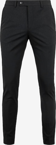 Coupe slim Pantalon à plis Suitable en noir : devant