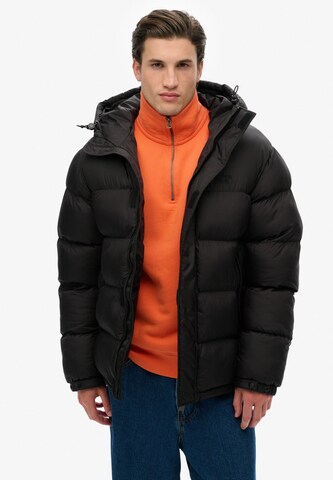 Veste mi-saison Superdry en noir : devant