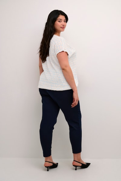 KAFFE CURVE Blouse 'lokana' in XXL in Cream / Sky blue, Item view