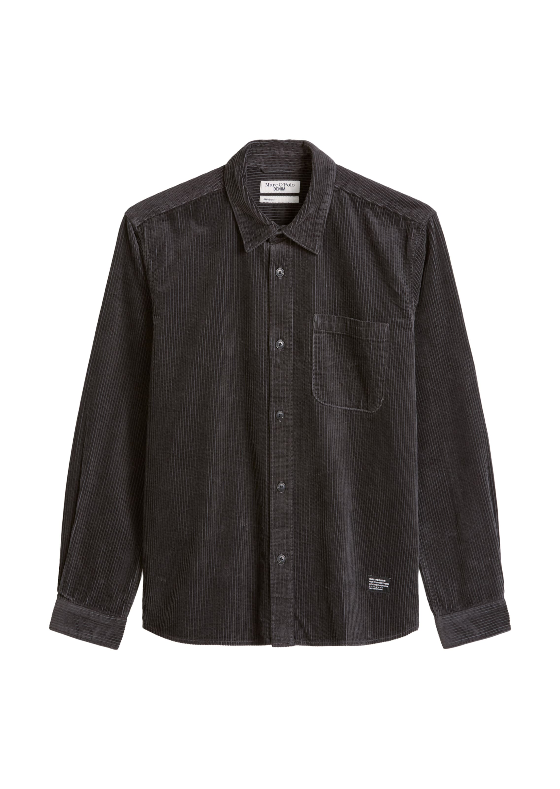 Marc O'Polo DENIM Regular Fit Hemd in Grau: Vorderseite