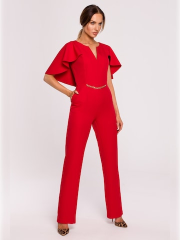 made of emotion - Jumpsuit 'M670 ' en rojo: frente