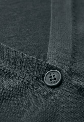 CECIL V-Neck Cardigan in Grün