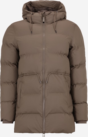 RAINS Winter Jacket in Grey: front