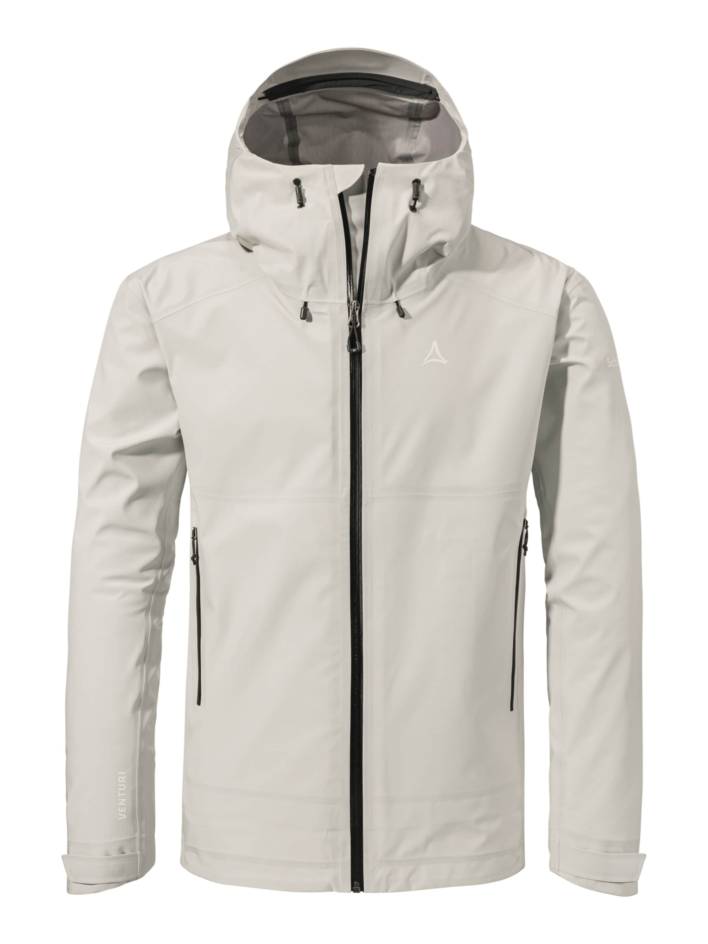 Schöffel Outdoorjas ' Hiking Jacket Style Cascata MNS ' in Wit: voorkant
