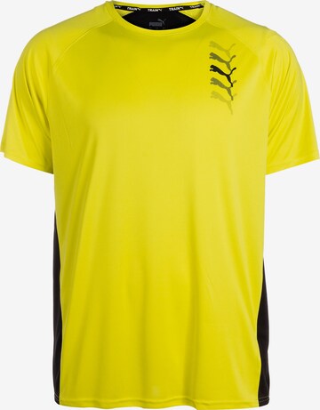 PUMA Performance Shirt in Yellow: front