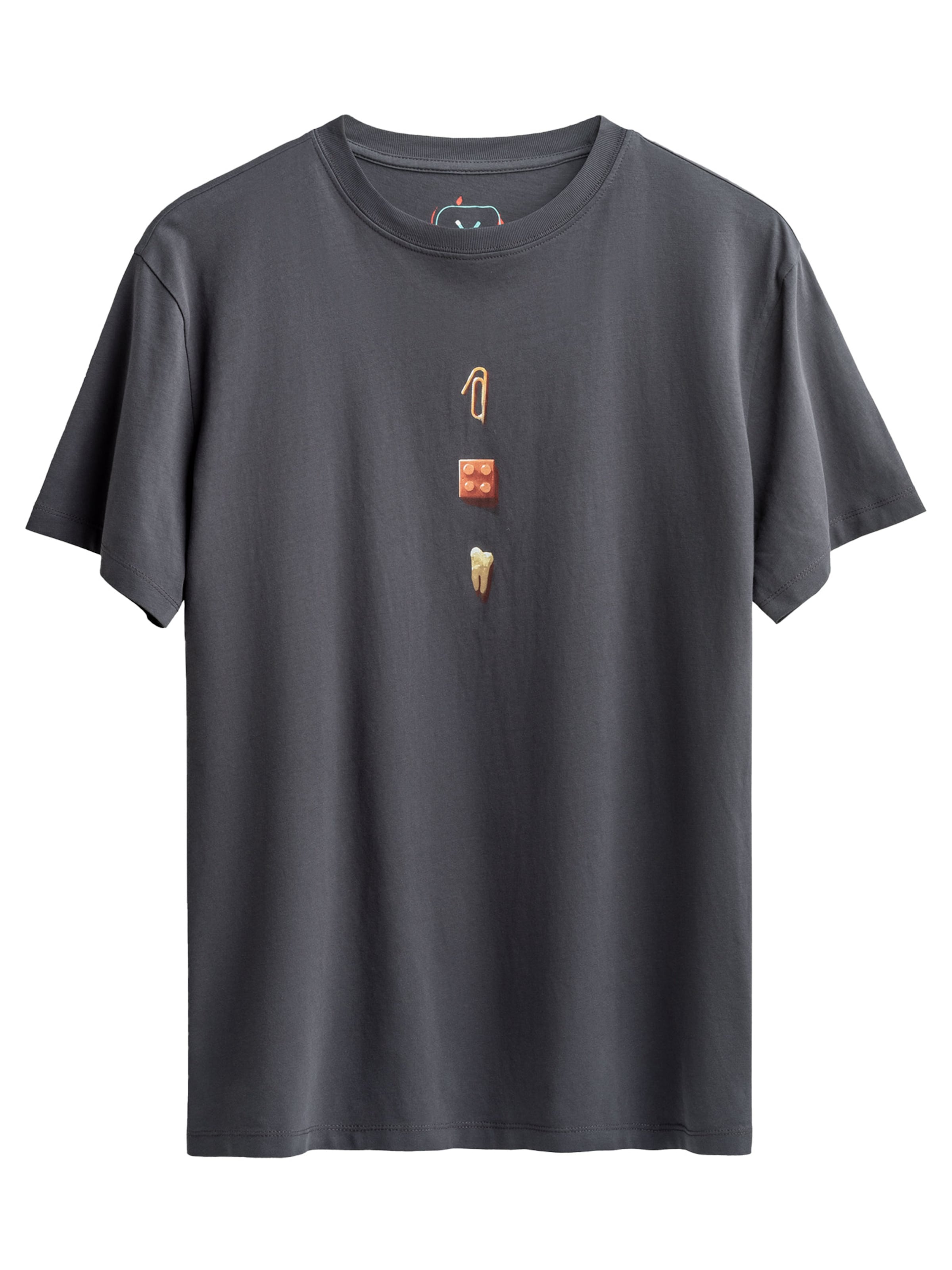 Kaft Shirt in Grijs: voorkant