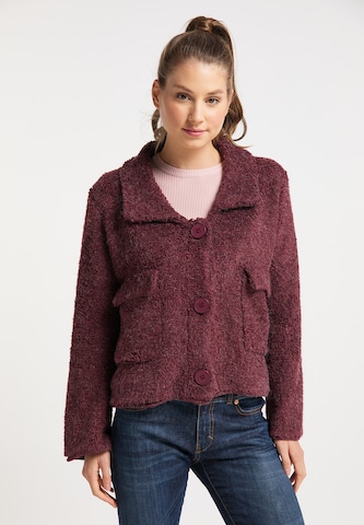 Cardigan taddy en rouge : devant